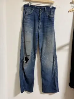 50s 60s デニムペインターパンツ ストア系 USA 縦落ち ワークパンツ