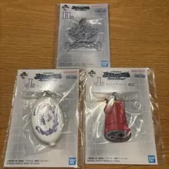 ワンピース一番くじシルエットキーチェーン & Jラバーアソートセット　おまけつき