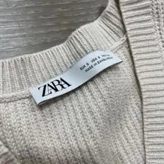 最終★ザラ ニットベスト トップス 白 レディース USA Sサイズ ホワイト系