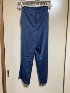 UNIQLO サテンリラックスパンツ　ブルー　Mサイズ　自宅保管品