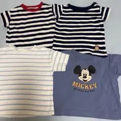 ストライプＴシャツ4点80サイズ