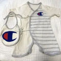 Champion ベビー コンビ肌着、スタイセット