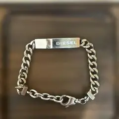 DIESEL シルバーチェーンブレスレット