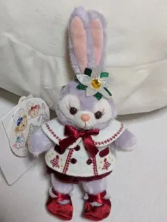 ミ*）様 新品 ステラルー イッツクリスマスタイム ぬいぐるみバッジ Disne