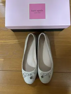 kate spade ベージュ バレエシューズ