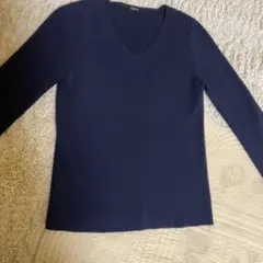 LOUNIE ネイビー Vネック セーター 長袖