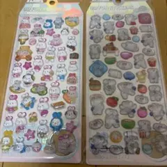 うさぎ　コアラ　動物　ボンボンドロップシール