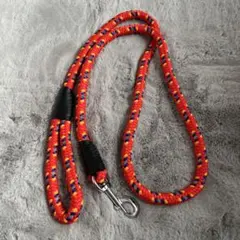お散歩用リード　反射材　赤　犬　わんこ