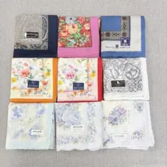 美品 ブランド ハンカチ 9点セット まとめ売り KENZO VALENTINO