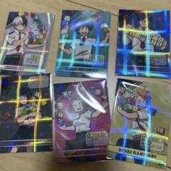 ヒロアカ　アニメイト購入特典　ホログラムカード　6枚