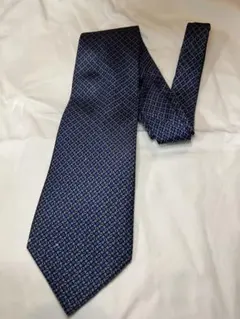 FENDI ネイビー 幾何学模様 ネクタイ