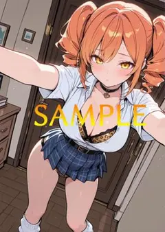 白髪ロング 美少女 AIイラスト A4ポスター セクシー まとめ割　A60