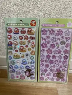 【国内正規品】和柄ボンボンドロップシール 桜　だるま