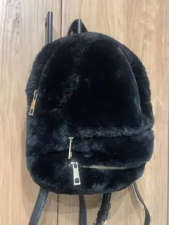 FOREVER21ブラックファーリュックふわふわ可愛い☆美品☆
