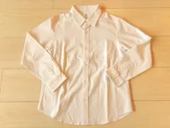 ユニクロ キッズ 長袖シャツ 130cm ホワイト フォーマル 発表会