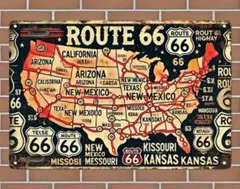 ☆ROUTE 66 ウッド看板 ☆アメリカンレトロ インテリア♪のサムネイル
