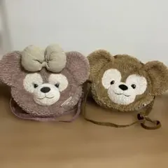 ダッフィ　& シェリーメイ　フェイスバック セット売り　廃盤品　1回使用