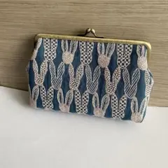 ミナペルホネン　がま口ポシェット　pomppia ポンピア　ハンドメイド ミナペルホネン がま口ポシェット pomppia ポンピア
