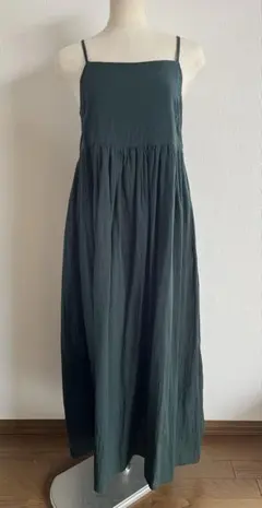 無印良品　強撚ボイル キャミソールワンピース