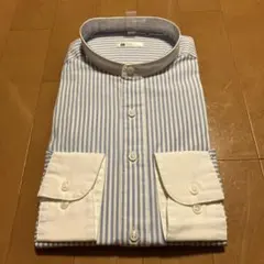 新品【スーツセレクト】【RBC】バンドカラーシャツ M(39-84)