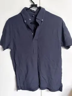 ネイビー ポロシャツ Sサイズ コットン100% 無印良品