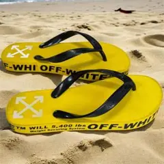 OFF WHITE オフホワイト サンダル 26cm相当 メンズ 黄色のサムネイル