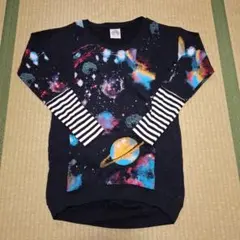 ScoLar 宇宙柄 長袖トレーナー Mサイズ