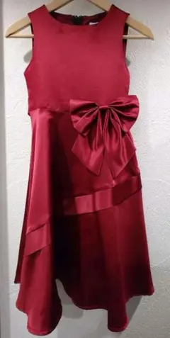 Catherine Cottageキッズ結婚式お呼ばれドレス ワインレッド140