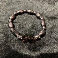 天然石 テラヘルツ+アイスオブシディアン デザインブレスレット