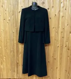 東京ソワール セレモニースーツセット ノーカラー ママスーツ 入学式 卒業式M