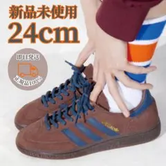 24 adidas HANDBALL あのちゃん 茶 青 ブラウン ブルー