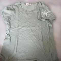 JILLSTUART 半袖Tシャツ カーキ スターロゴ