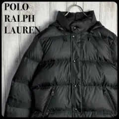【タグ付き・極美品】ポロラルフローレン☆90s ダウンジャケット オールブラック