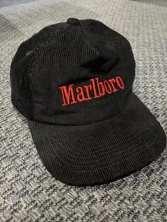 90s Marlboro コーデュロイキャップ 黒 - メルカリ