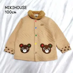 100 MIKIHOUSE ミキハウス キルティング カーディガン ジャケット