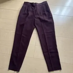 gleen label relaxing ボルドー センタープレス スラックス