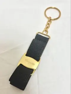 サルヴァトーレフェラガモ キーホルダー ヴァラ　ブラウン　ゴールド