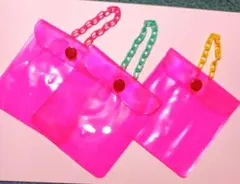 昭和レトロ ハンドメイドビニールポーチ3個セット 大倉トーイ レトロポップ