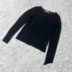 【c5892】W CLOSET カットソー　ロンT 長袖　ブラック