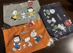 PEANUTSスヌーピー ランチバッグ3色セット（未開封）　残り３セット