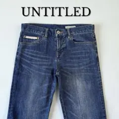 UNTITLED ストレートデニム 女性用 パンツ アンタイトル ユーズド加工のサムネイル
