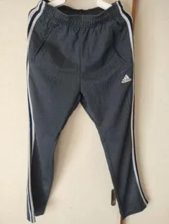 わたる様　adidas ストライプ トレーニングパンツ 紺系　MENSサイズL