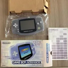 【箱・説明書付き】ゲームボーイアドバンス ミルキーブルー 動作未確認