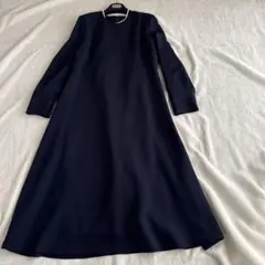 未使用 大きいサイズ アンタイトル 濃紺 ネイビー ワンピース セレモニー