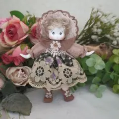 スラリークラフトドール♡ブラウン＆レース帽子