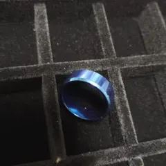 【20号】 ブルー ステンレスリング 8mm ユニセックス