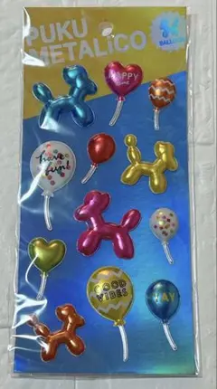 PUKU METALiCO balloon シール　 12枚入り