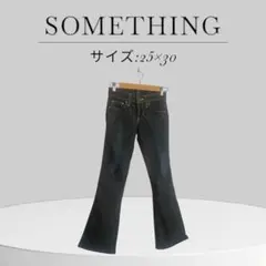 SOMETHING サムシング ブーツカット フレア デニム