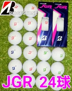 BRIDGESTONE　JGR　白 24球【6球新品】ロストボール