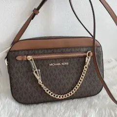 《新品》MICHAEL KORS ショルダーバッグ ブラウン　 レザー